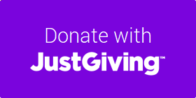 A purple button with the text Donate with JustGiving